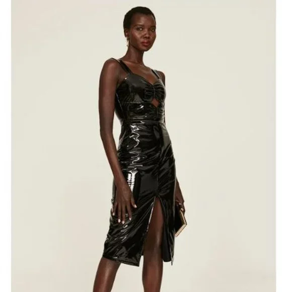 Ashley Park x RTR - Lamour Vegan Leather Dress